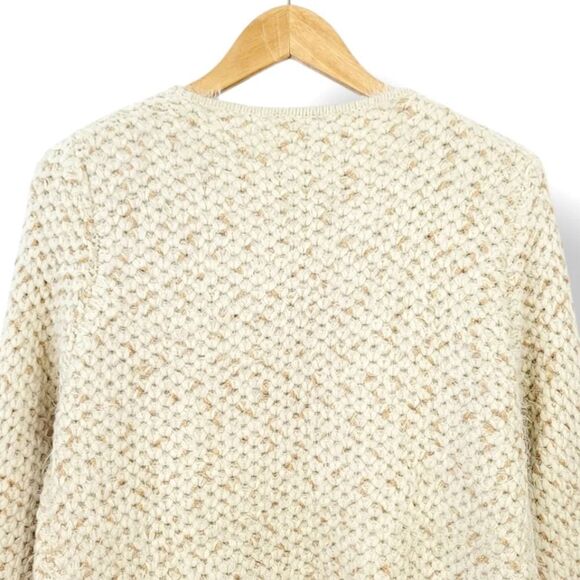 Michelle Nicole Super Soft Eyelash Wool Blend Beaded Sweater Cardigan Size Small - Picture 6 of 11